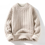 Autumn Winter Men's Warm Knit Pullovers Fashion O-Neck Patchwork Casual Knitted Sweater Men Youthful Vitality Sweaters