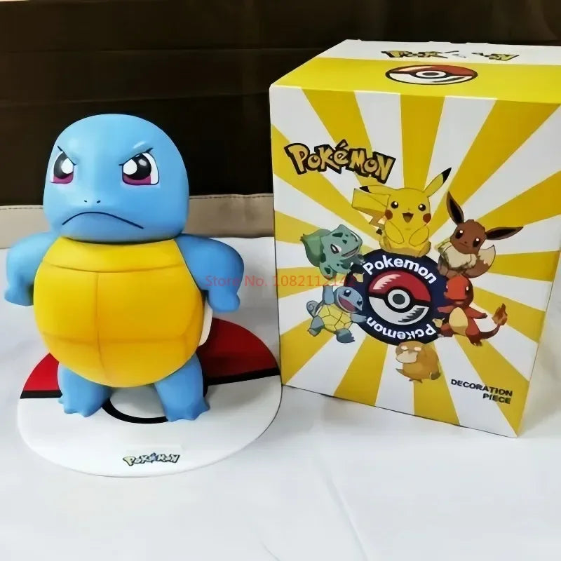 2025 Hot Pokemon Pikachu Doll Model Large Figure Charmander Eevee Porkby Squirtle Ornament Figurine Younth Toys Collects Gifts