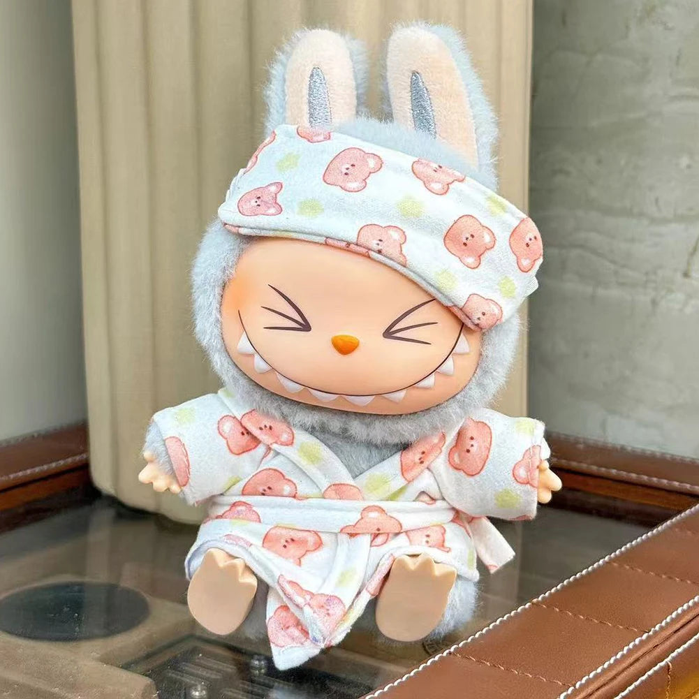 Doll Bed Sleeping Bag For 17cm Ropa Labubu Plush Toy & Accessories Cute Set Home Warmth Girl Gift