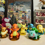 2025 Hot Pokemon Pikachu Doll Model Large Figure Charmander Eevee Porkby Squirtle Ornament Figurine Younth Toys Collects Gifts