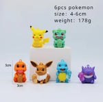 TOMY Pokemon Funny Funny Freak Pikachu Bulbasaur Charmander Squirrel PVC Anime Action Figure Model Doll Toy Boy's Gift