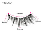 YSDO Magnetic Eyelashes Reusable Winged Magnetic 3D Mink lashes Long-Lasting No Glue Needed False Eyelashes with Tweezer Makeup