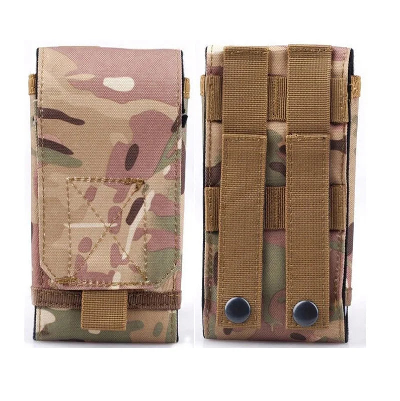 Universal Phone Pouch Holster Waist Bag Army Tactical Military Nylon Belt for Samsung Iphone Huawei Xiaomi Nokia Smartphone Case