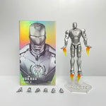 Marvel Avengers ZD Toys Iron Man MK3 MK1 MK6 MK7 MK5 Tony Stark Iron Patriot War Machine Action Figure Ironman Collect Toy Gift