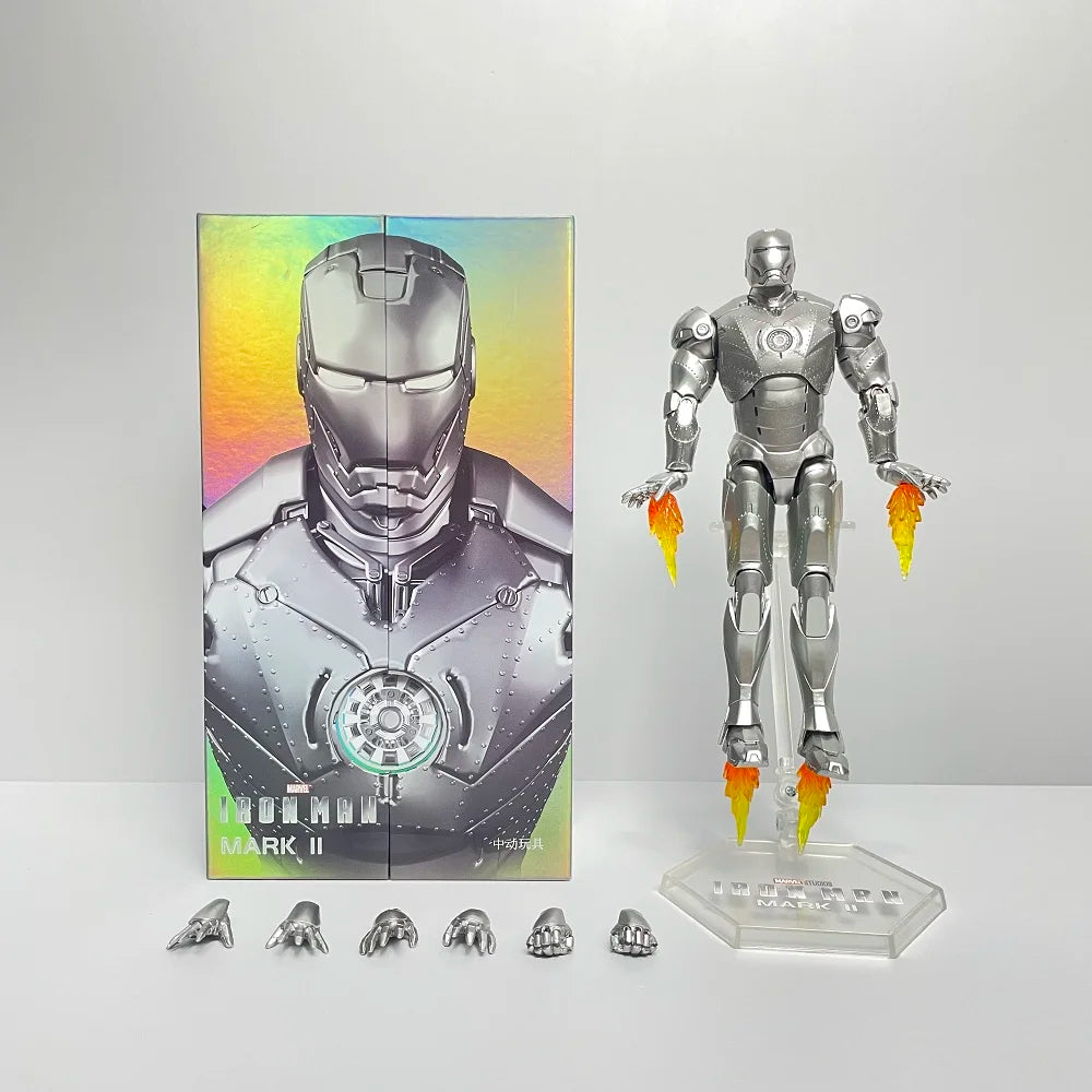 Marvel Avengers ZD Toys Iron Man MK3 MK1 MK6 MK7 MK5 Tony Stark Iron Patriot War Machine Action Figure Ironman Collect Toy Gift