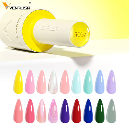 VENALISA New Formula Nail Gel Polish Hema TPO Free Gel Varnish Summer Nails Gorgeous Color Collection Semi Permanent 10ml Vegan
