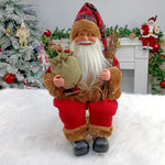 50cm Sitting Santa Clauses Decoration Fashionable Vivid Christmas Handiworks For Office
