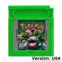 Pokemon Red Blue Crystal Golden Green Silver Yellow GBC Game Card 16 Bit Video Game Cartridge Console Cards For GB/SP
