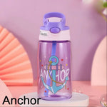 1PC Kids Water Sippy Cup Kids Water Bottle with Straw and Handle Portable Drinking Bottle Cup Children