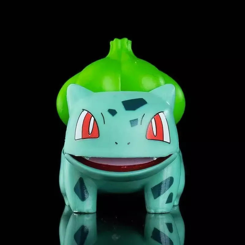 Pokemon Figures Set 6PCS Pikachu Charmander Bulbasaur Squirtle Kawaii Collectible Dolls Toys for Kids Gift