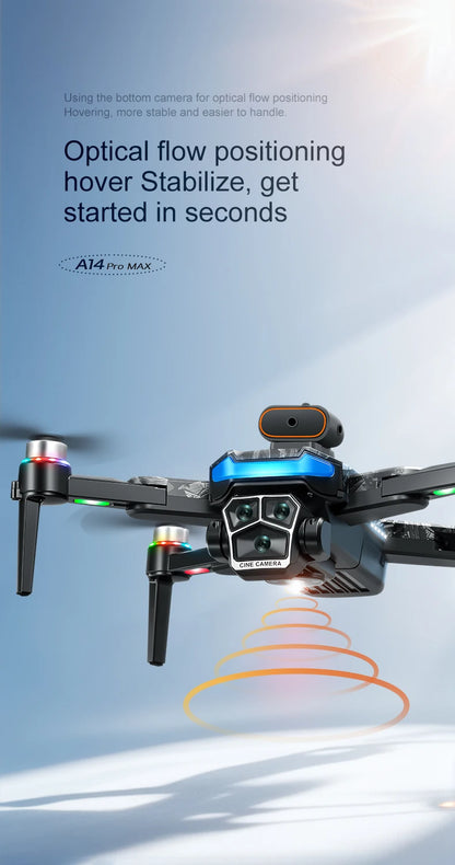 Xiaomi Mijia A14Pro max GPS Brushless 8K three Camera Optical Flow Obstacle Avoidance Foldable Quadcopter RC Distance Drone Toys