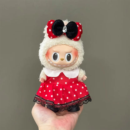 Labubu Zubehör & Kleidung – Designer-Outfits für V1 V2 V3 Labubu Figuren, Süßes Geschenk zum Geburtstag oder für Sammler