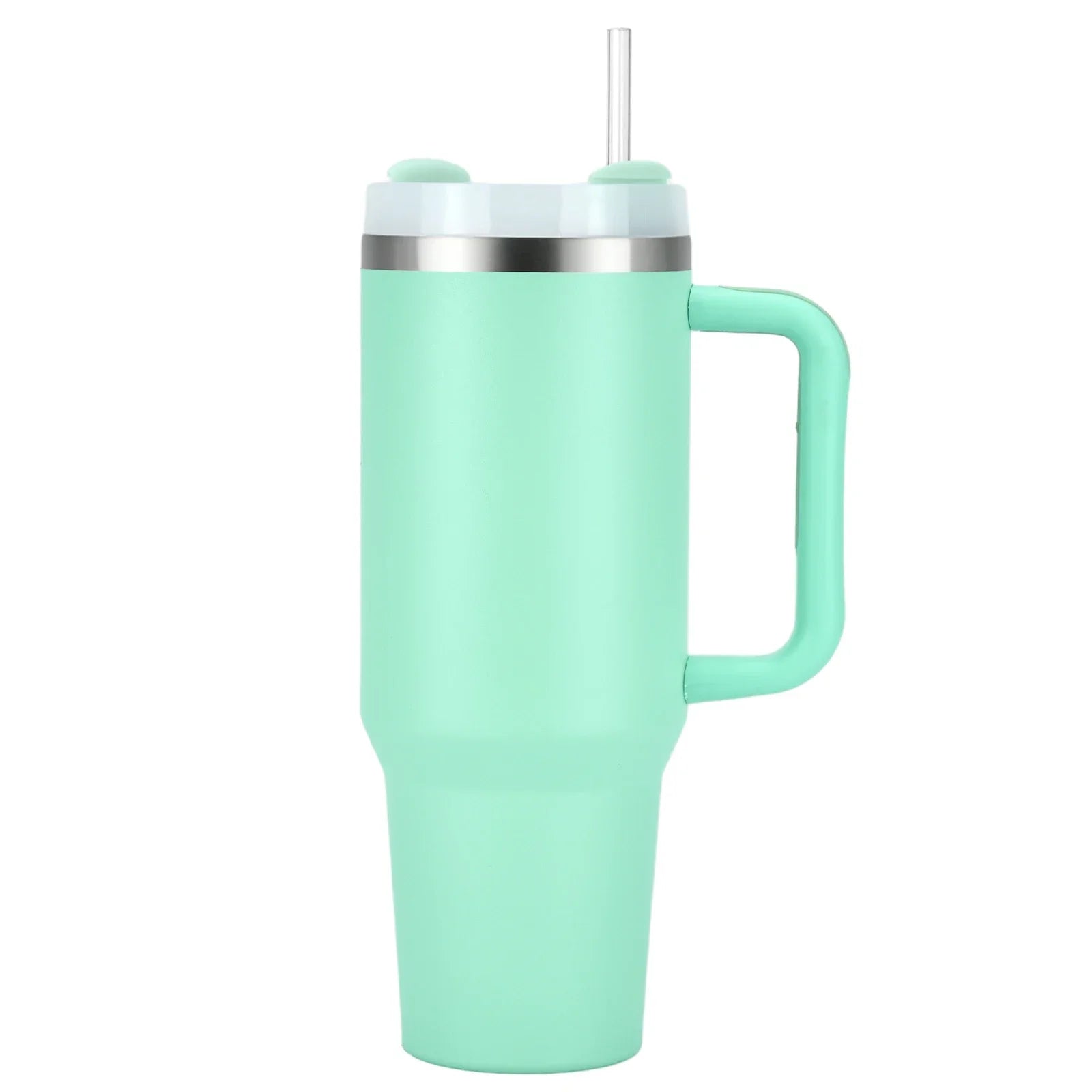 1pcs Watersy 40oz/1200ml Tumbler with Handle and Straw Lid Stainless Steel Keep Cold Vacuum Insulated Portable Car Travel Mug