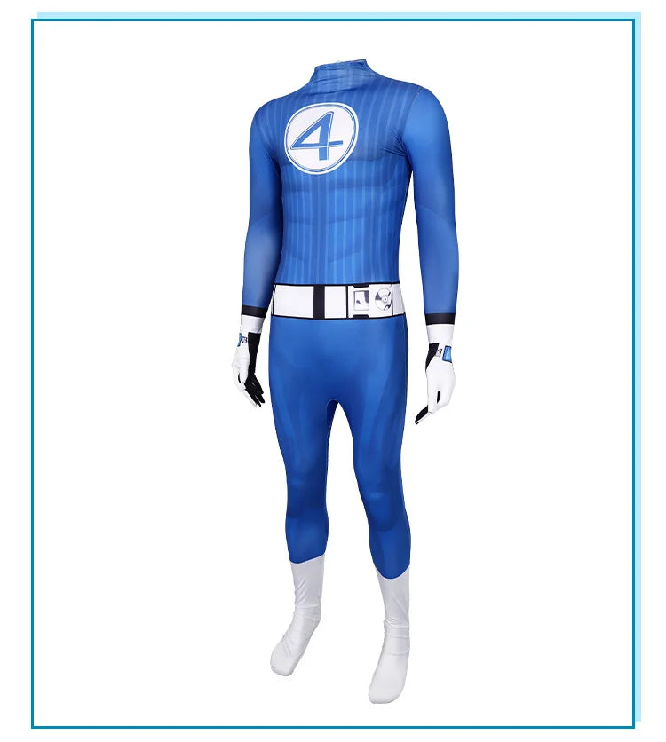 Fantastic Four Thunderbolt Fire Jonathan Cosplay Costume Mister Fantastic Halloween Carnival Party Christmas Play Role Clothing
