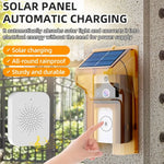 Smart Visual Doorbell with Solar Panel, Anti-Explosion Design, Real-Time Monitoring, Voice Distortion, Waterproof Cover