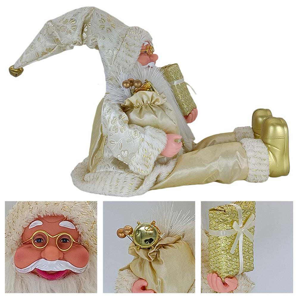 50cm Sitting Santa Clauses Decoration Fashionable Vivid Christmas Handiworks For Office
