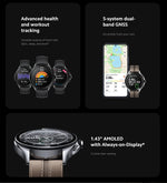 Global Version Xiaomi Watch 2 Pro 2GB 32GB 1.43" AMOLED Display 150+ Sports Modes Qualcomm Snapdragon W5+ Gen 1 Magnetic Charge