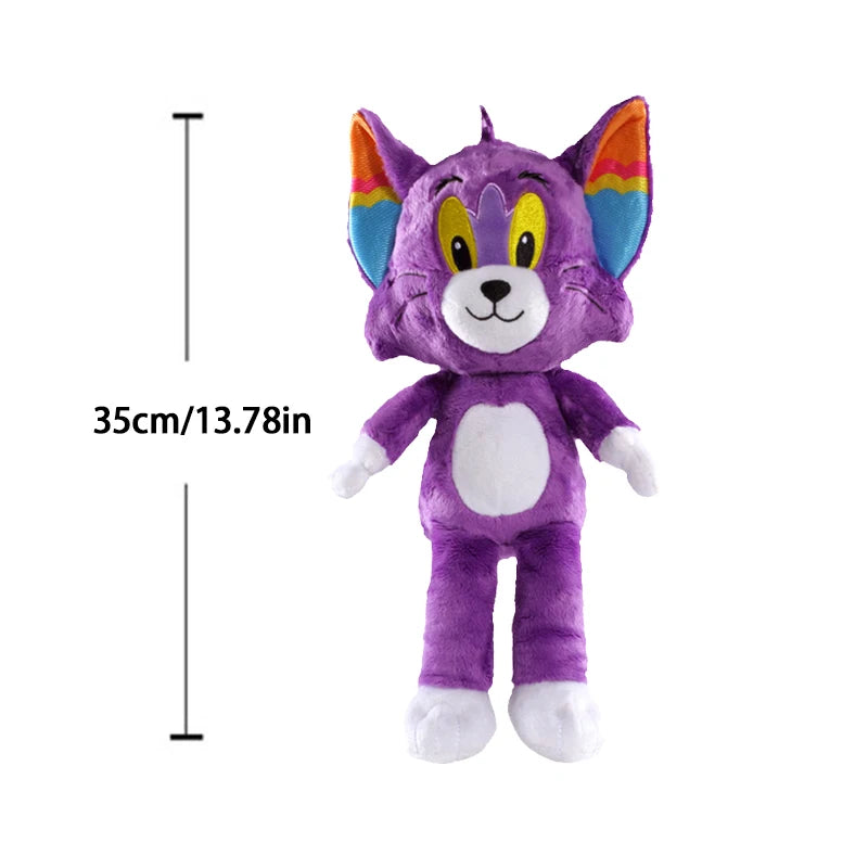 Anime Tom And Jerry Plush Toy Cartoon Movie Figures Cat Mouse Cute Plushies Stuffed Animal Doll Toys For Kids Gift Free Shipping