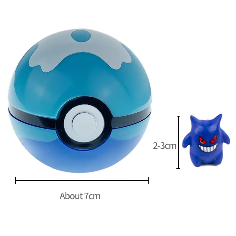 24pcs Pokemon Figure Different Styles Tomy Model Collection 2-3cm Pikachu Anime Pokeball Poke Ball Go Elf Toys Dolls Child Gift