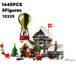 10339 Santa's Post Office Winter Architecture Model Christmas Building 1440PCS Bricks Children's Educational Toy