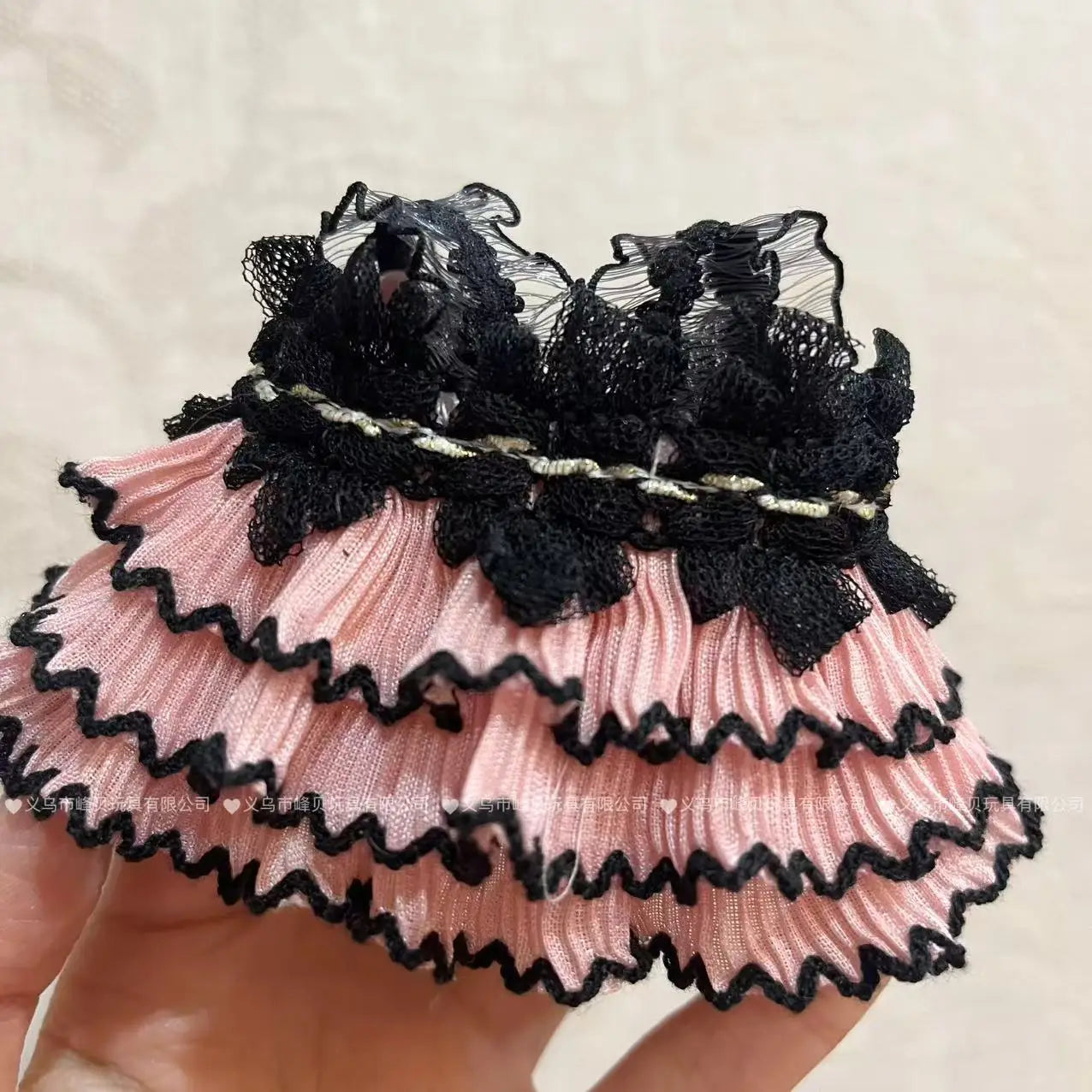 Bow Dress For 17cm Ropa Labubu Mini Doll Clothes Matching Pearl Hair Accessory Fahion Style Labubu V2/V3