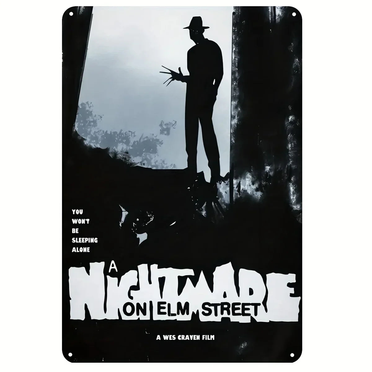 1PC Halloween Metal Sign Horror Movie Theme Shabby Iron Painting Tin Signs Wall Art Man Cave Film Theater Club Home Decoration