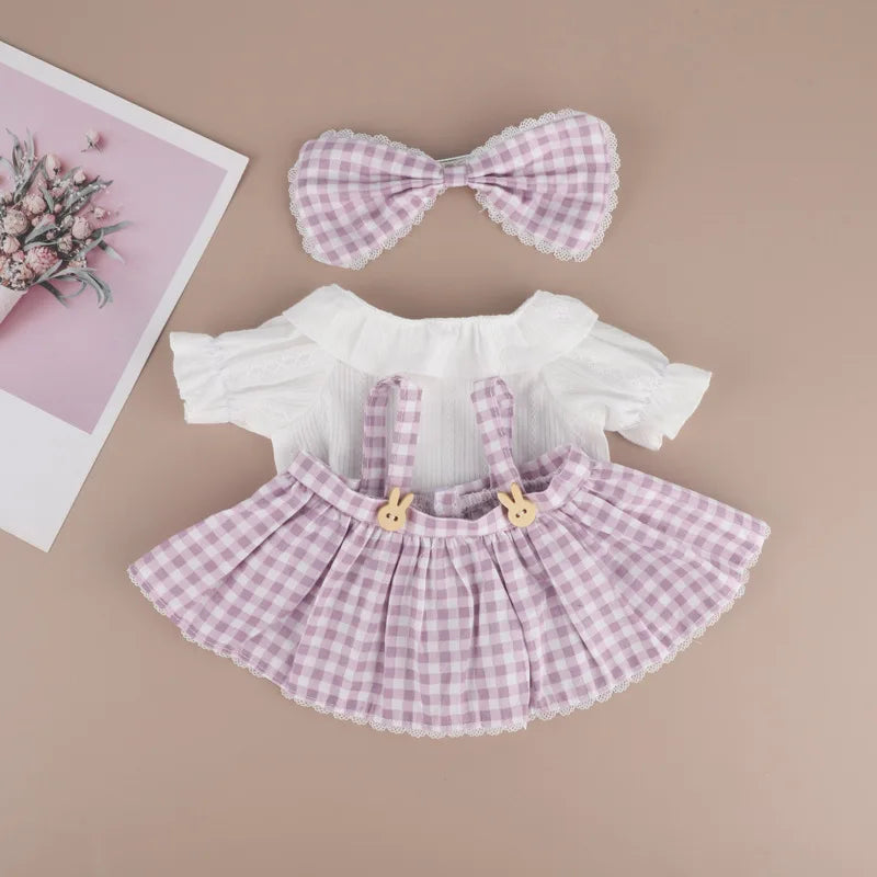 2025 New 38cm Labubu Hot Only Selling Clothes Labubu Mokoko Idol Doll Fashion Design Dress Coat Set Accessories Gift