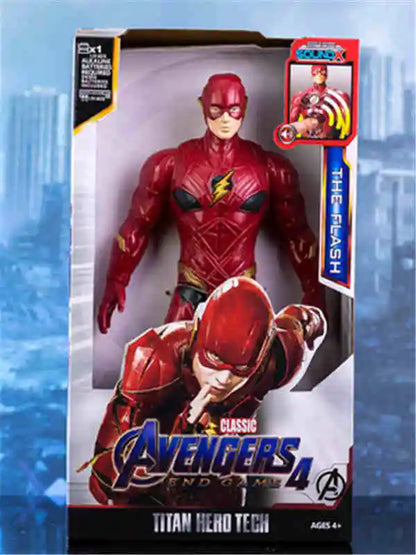 Action Toy 30cm Marvel Avengers Toy Thanos Hulk Spiderman Iron Man Captain America Thor Black Panther With Sound And Light