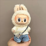 New Labubu Clothing Popular New Products Fashion Velcro 17cm Doll Cute Dress Casual Set Skirt Plush Toy Clothing