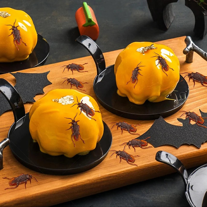 12/48pcs Halloween Simulation Bug Cockroach Spider Centipede Scorpion Plastics Prank Bug Funny Halloween DIY Decoration TMZ