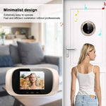 2.8-inch Video Doorbell LCD Screen Digital Doorbell Monitor with Surveillance Camera Display Outdoor Motion Detection Eye